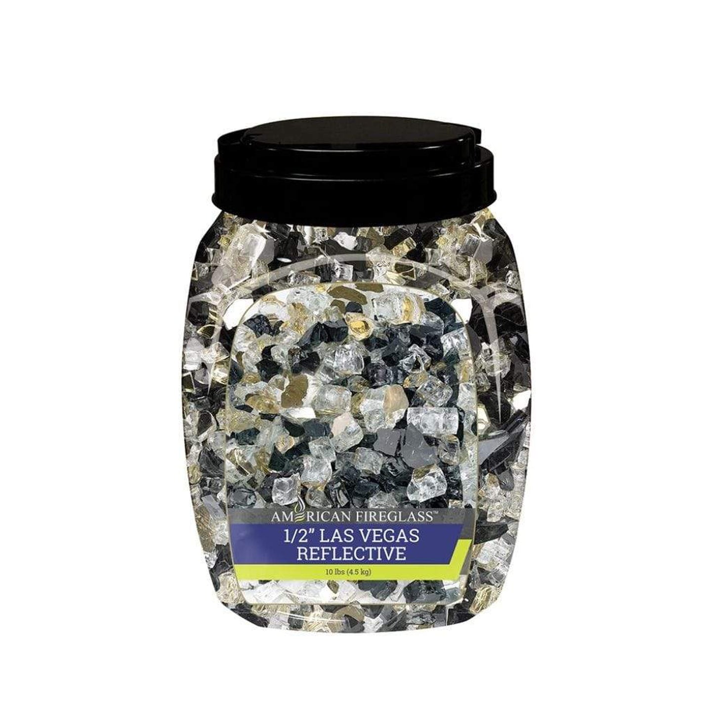 American Fireglass 1/2" Las Vegas Reflective Pre-Mixed Fire Glass