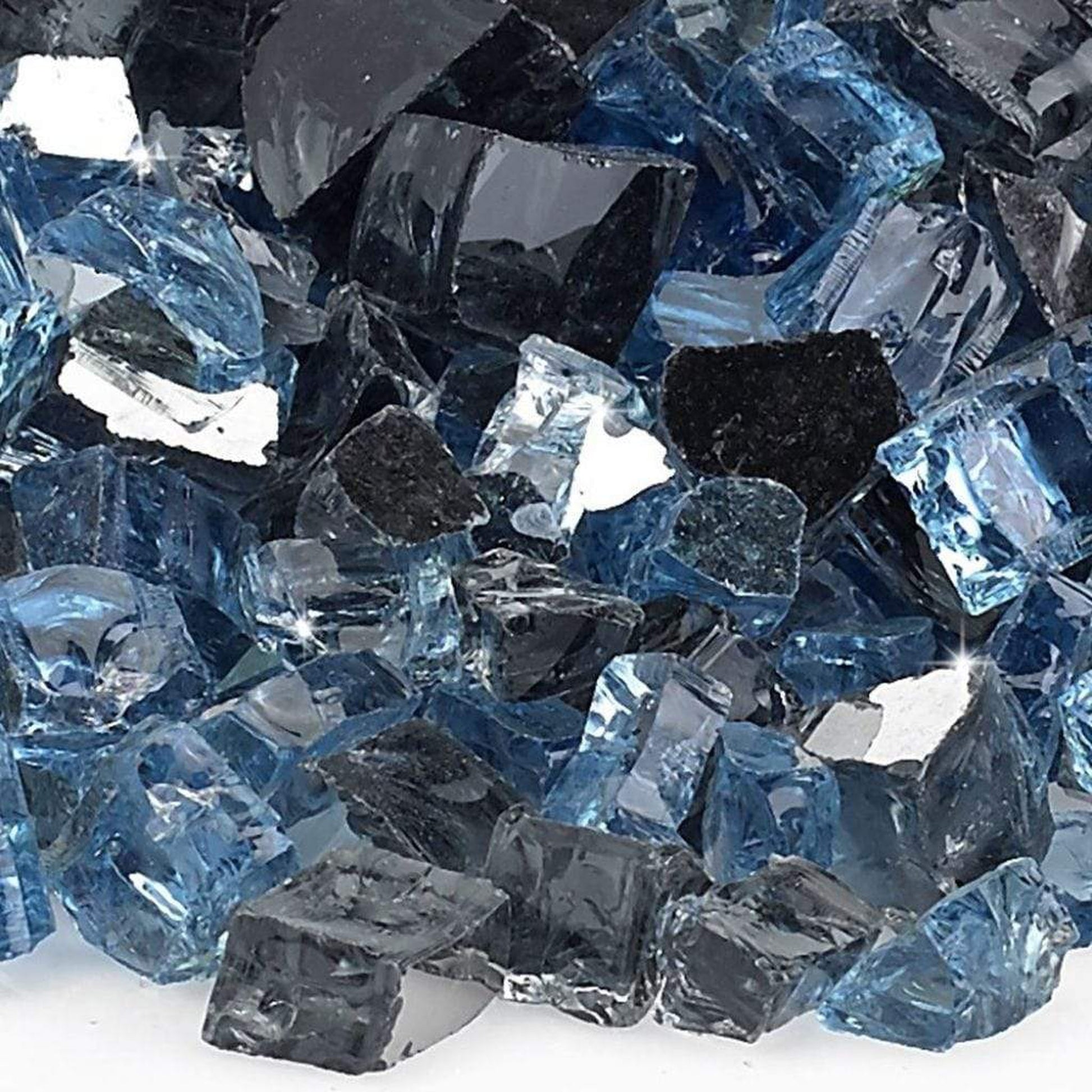 American Fireglass 1/2" Maui Breeze Reflective Pre-Mixed Fire Glass