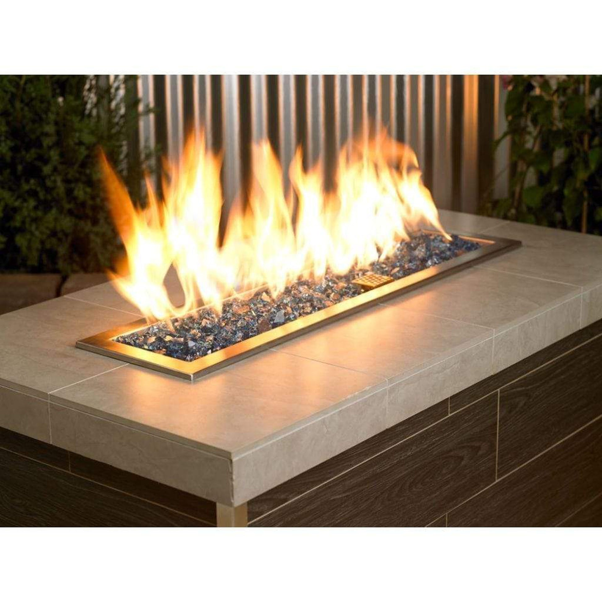 American Fireglass 1/2" Pacific Blue Reflective Fire Glass