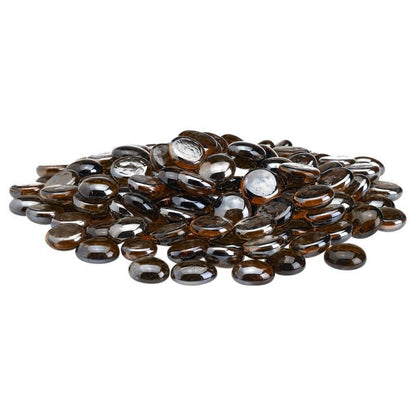 American Fireglass 1/2" Root Beer Luster Fire Beads (10 lbs in Bag)