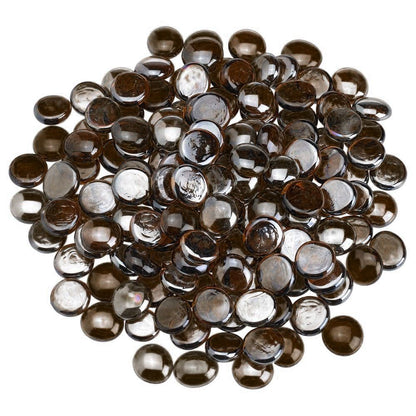 American Fireglass 1/2" Root Beer Luster Fire Beads (10 lbs in Bag)
