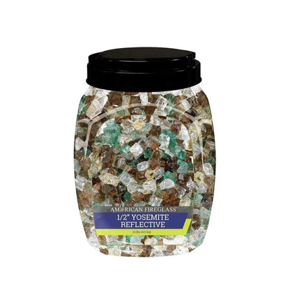 American Fireglass 1/2" Yosemite Reflective Pre-Mixed Fire Glass