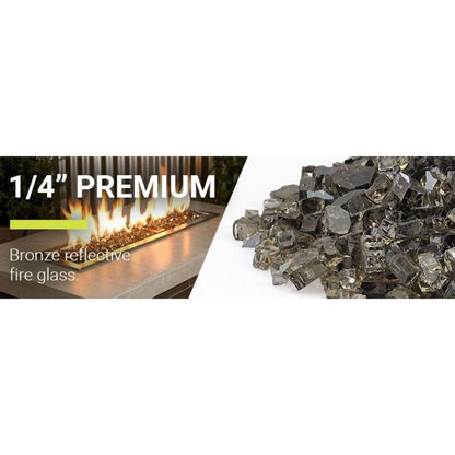 American Fireglass 1/4" Bronze Reflective Fire Glass