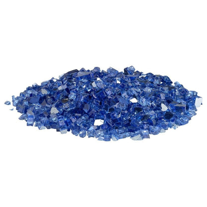 American Fireglass 1/4" Cobalt Reflective Fire Glass