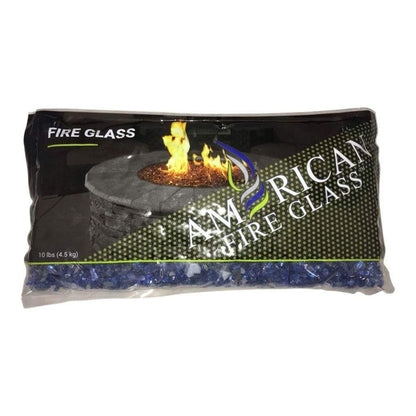 American Fireglass 1/4" Cobalt Reflective Fire Glass