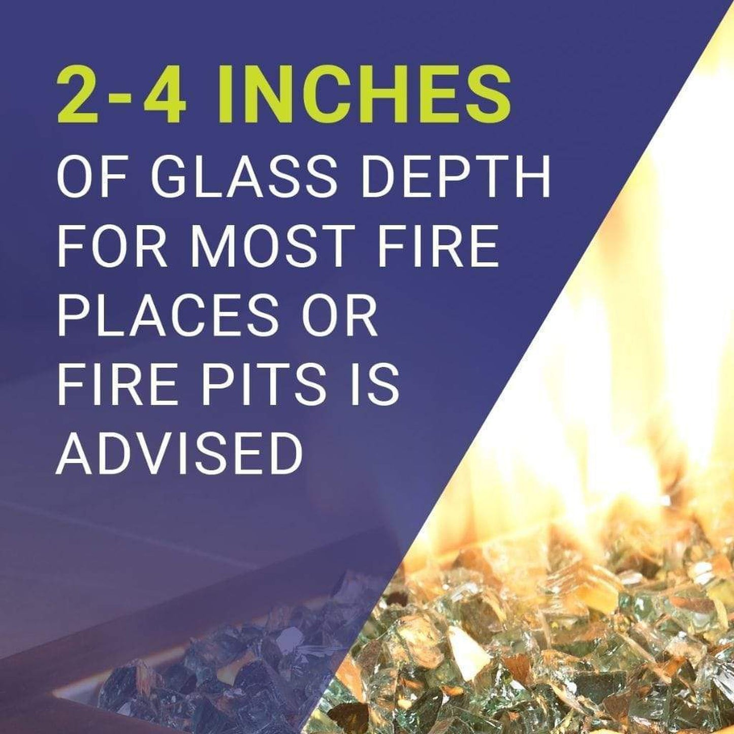 American Fireglass 1/4" Evergreen Reflective Fire Glass