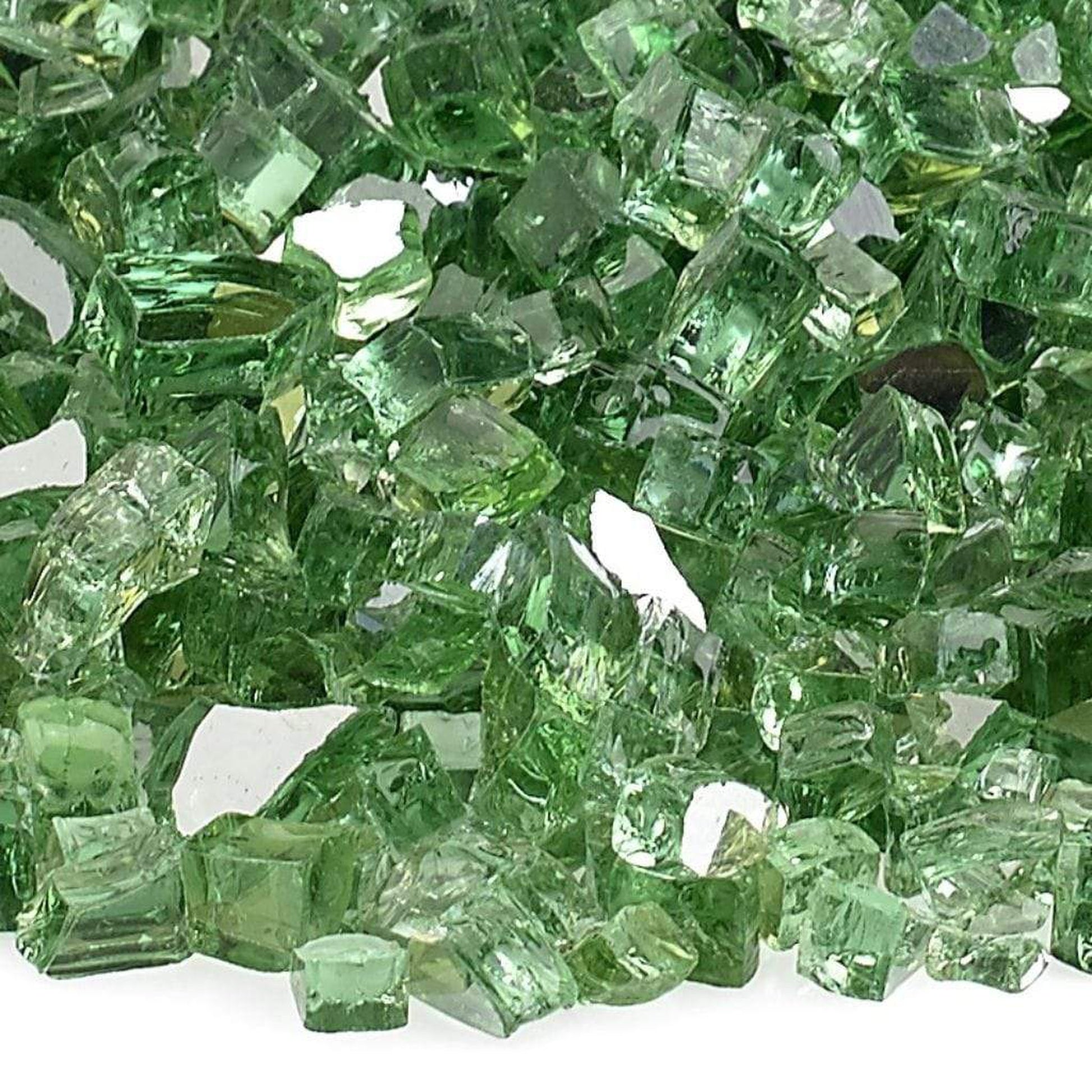 American Fireglass 1/4" Evergreen Reflective Fire Glass