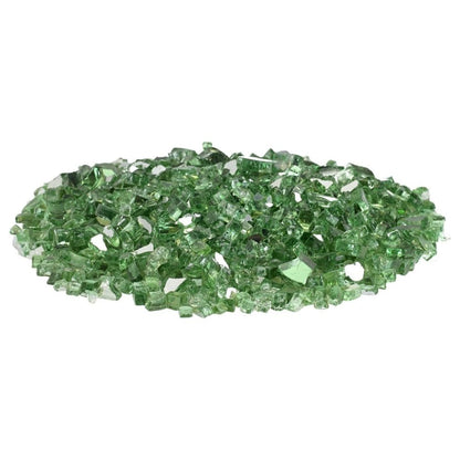 American Fireglass 1/4" Evergreen Reflective Fire Glass