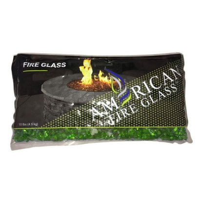 American Fireglass 1/4" Evergreen Reflective Fire Glass