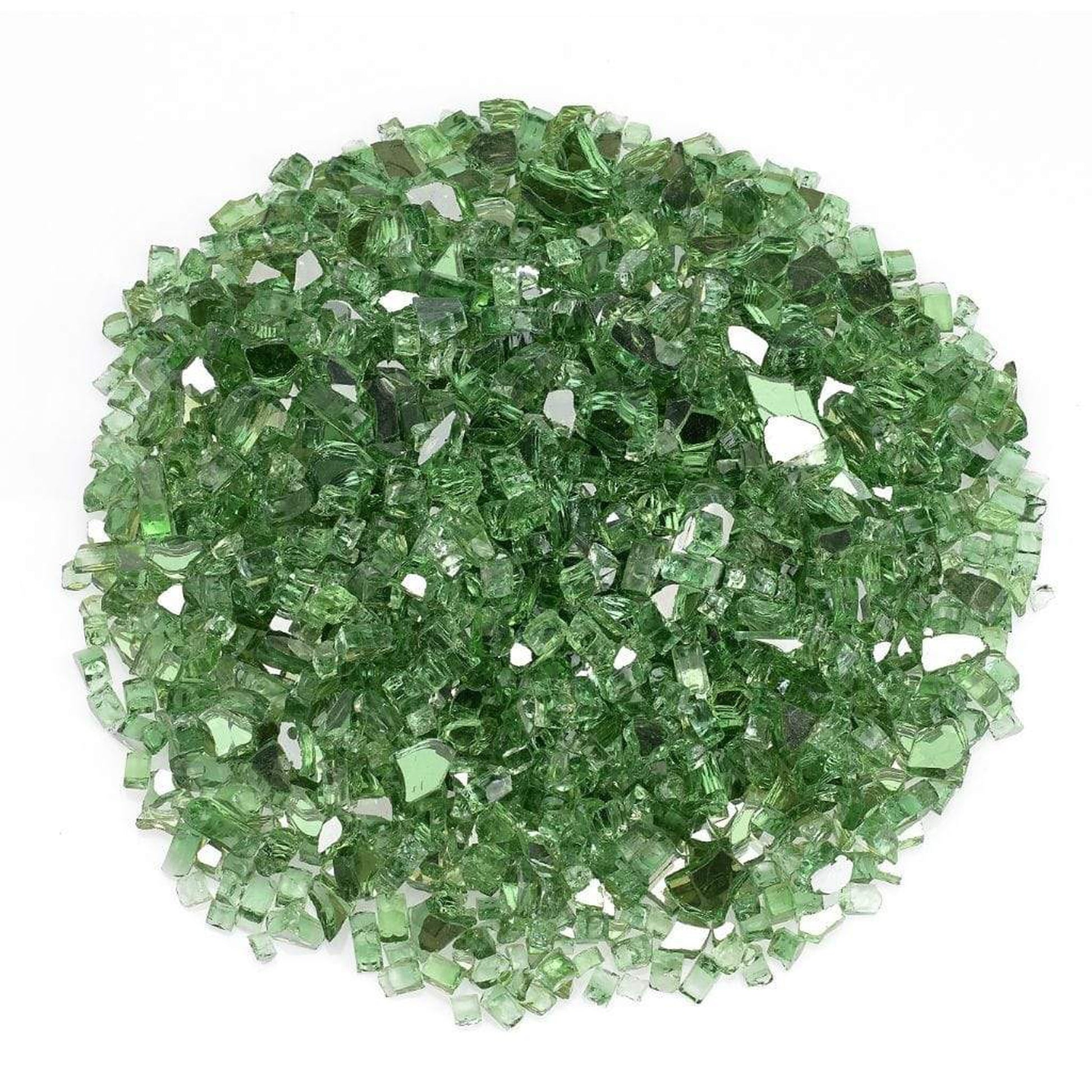 American Fireglass 1/4" Evergreen Reflective Fire Glass