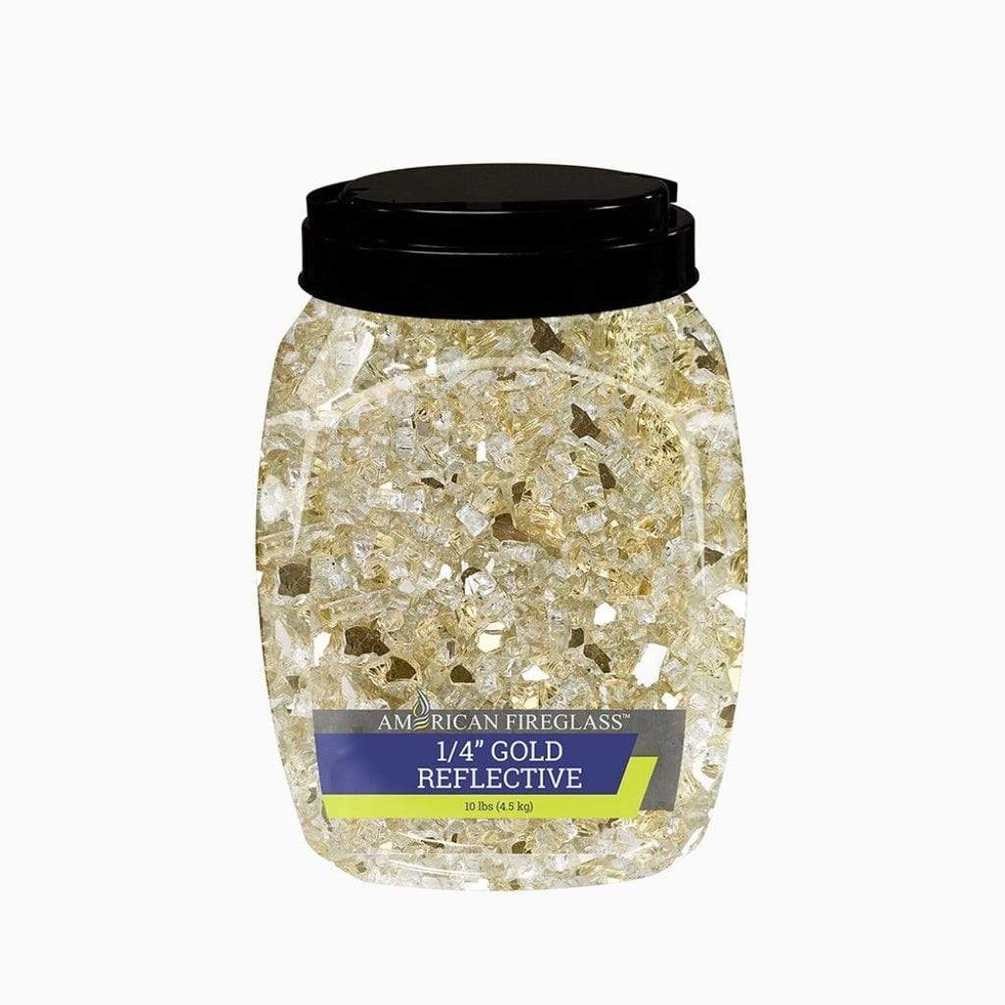 American Fireglass 1/4" Gold Reflective Fire Glass