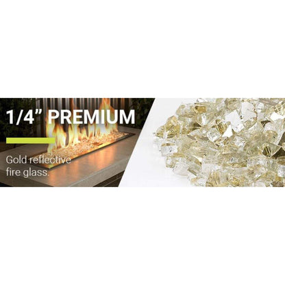 American Fireglass 1/4" Gold Reflective Fire Glass