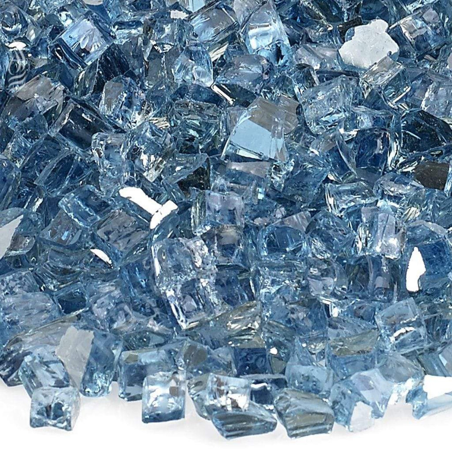 American Fireglass 1/4" Pacific Blue Reflective Fire Glass