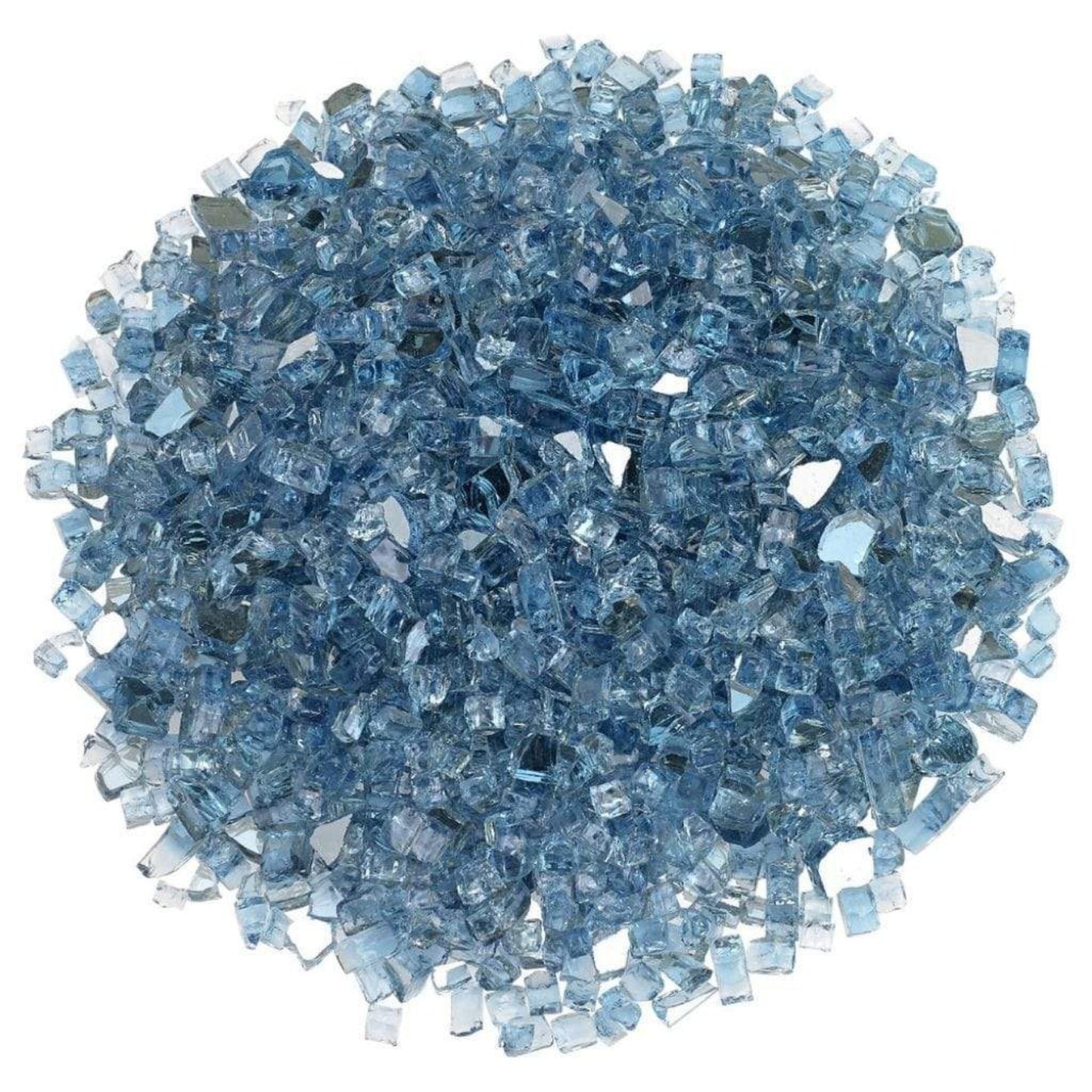 American Fireglass 1/4" Pacific Blue Reflective Fire Glass