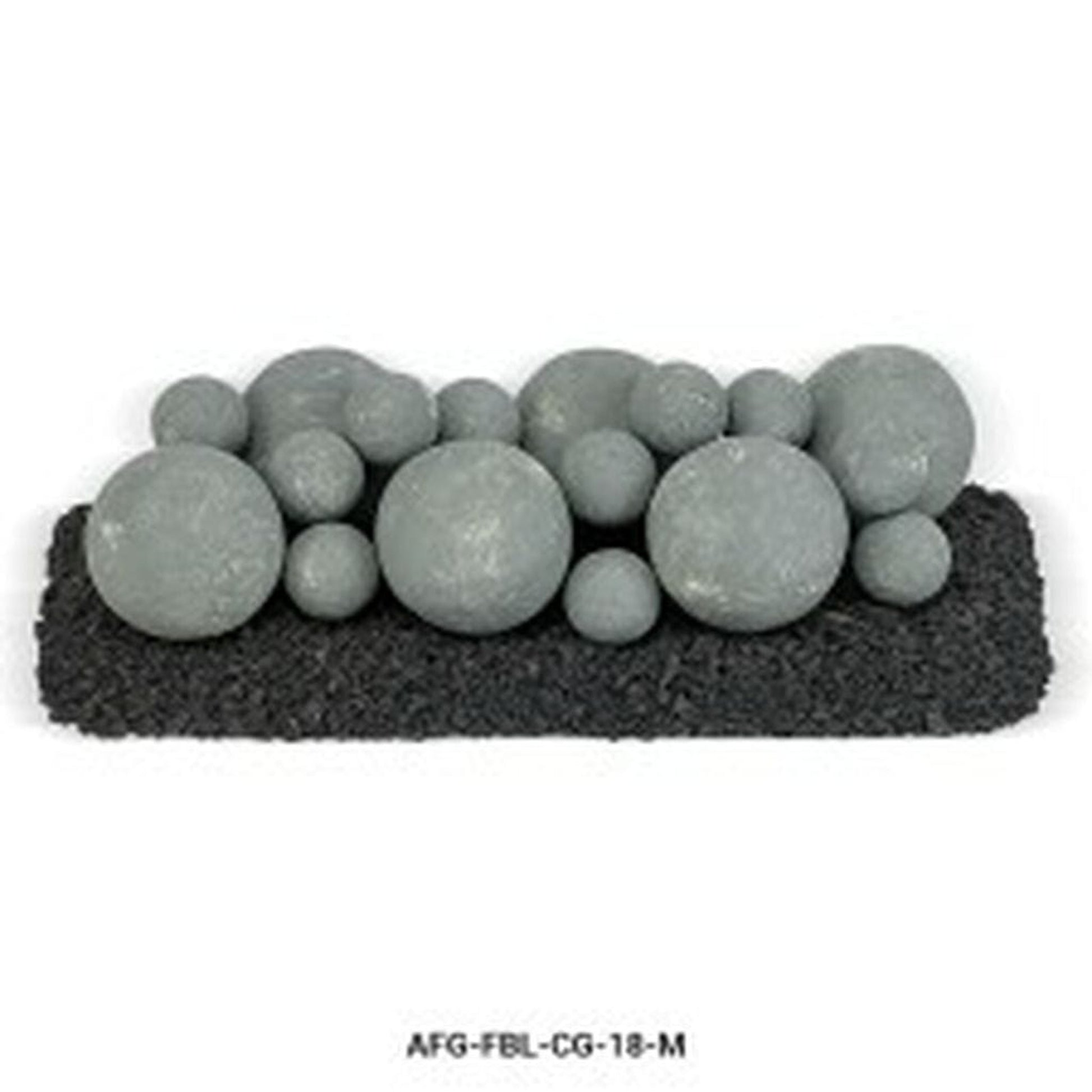 American Fireglass 18" Lite Stone Ball Set