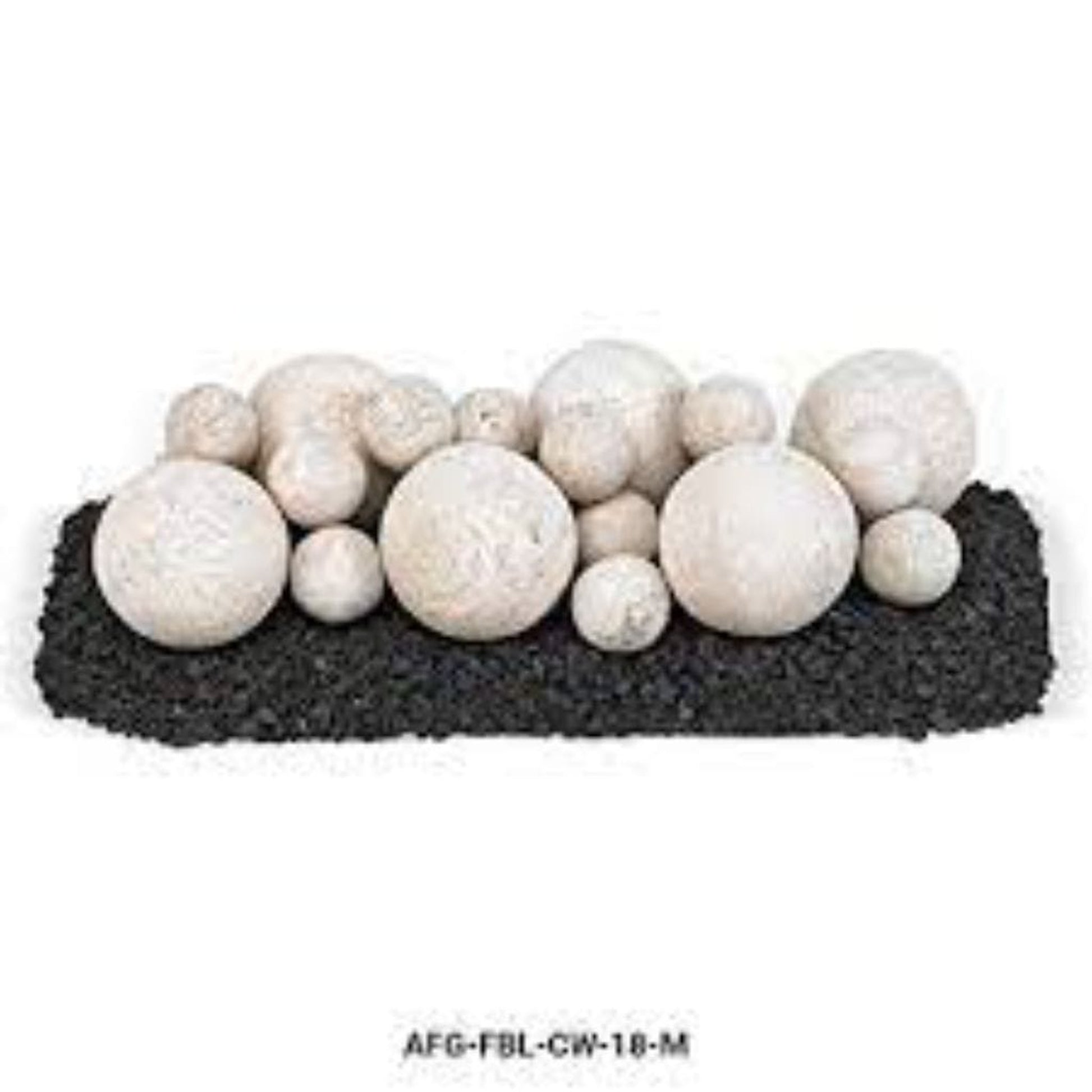 American Fireglass 18" Lite Stone Ball Set