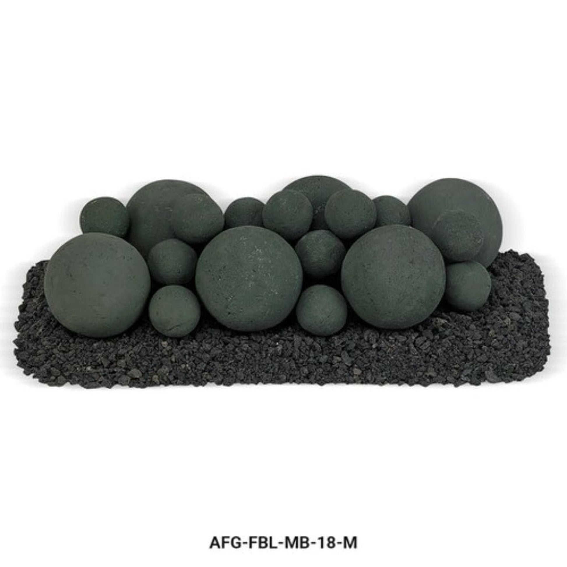 American Fireglass 18" Lite Stone Ball Set
