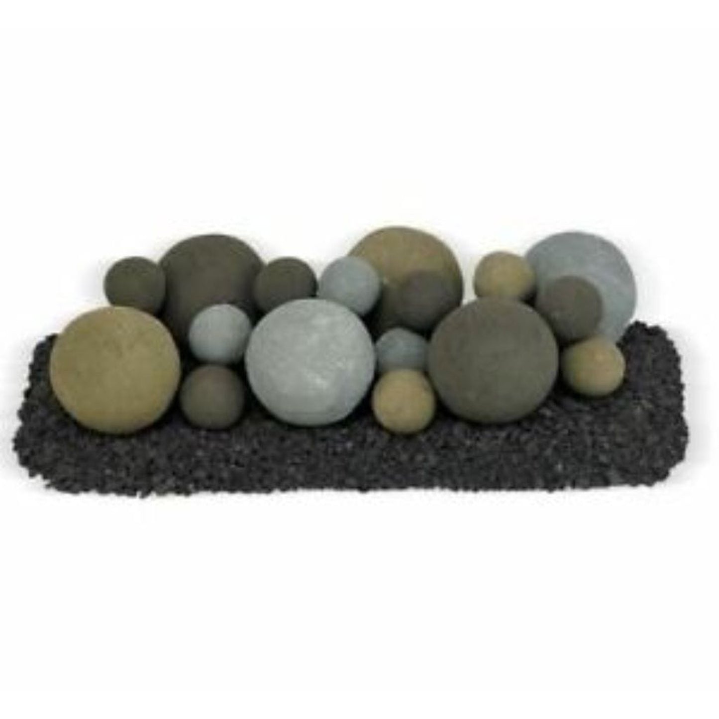 American Fireglass 18" Lite Stone Ball Set