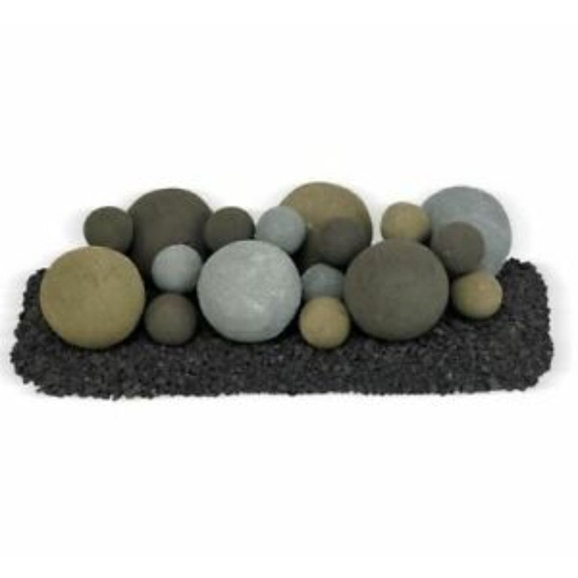American Fireglass 18" Lite Stone Ball Set