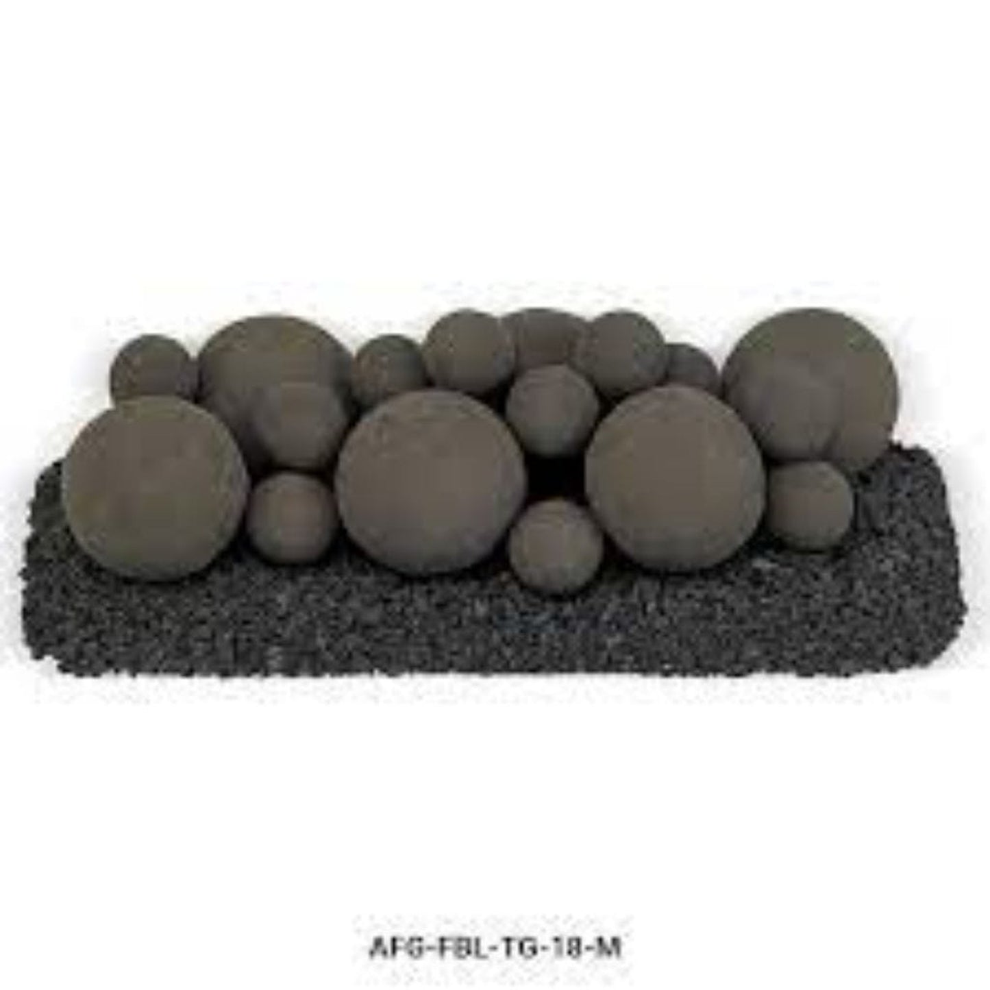American Fireglass 18" Lite Stone Ball Set