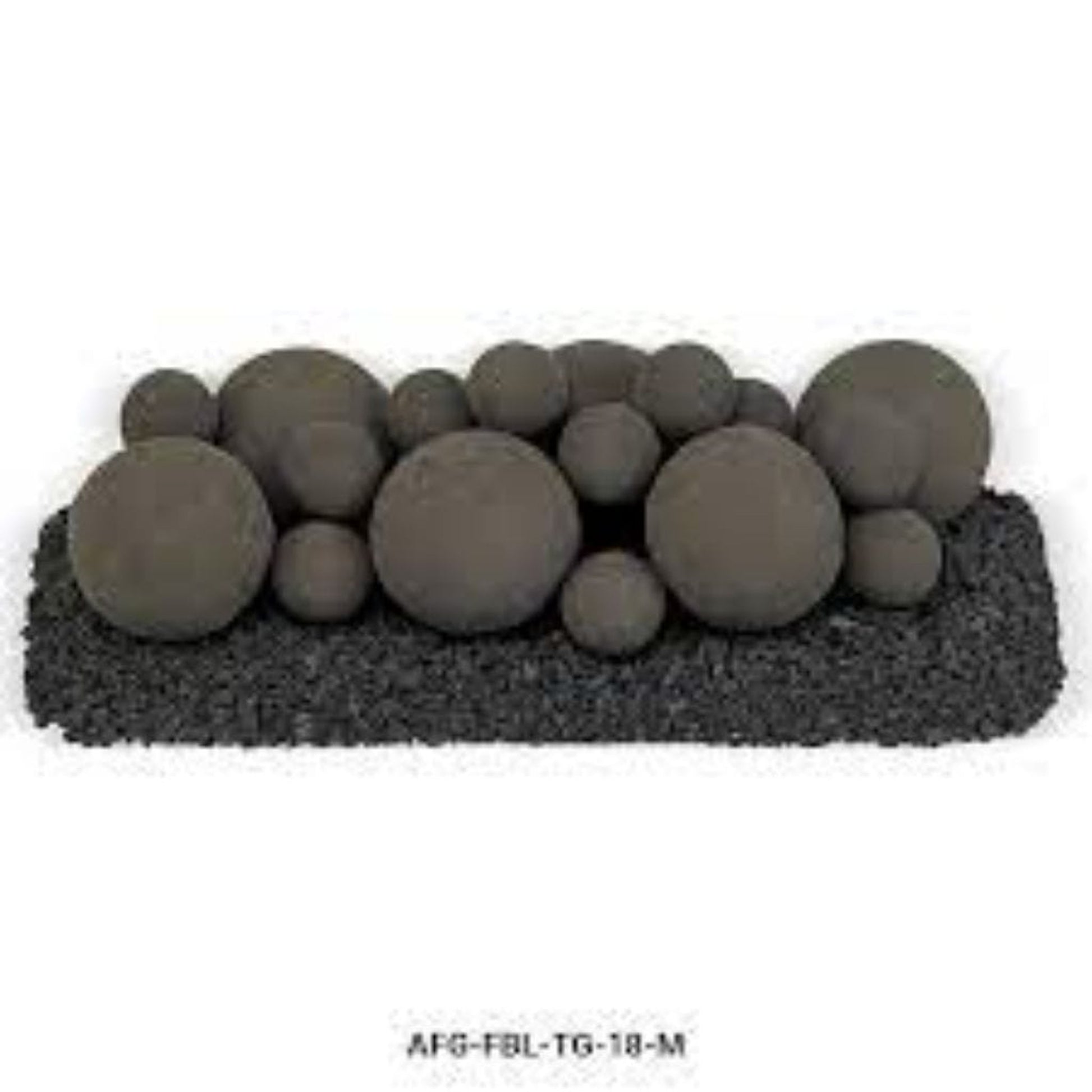 American Fireglass 18" Lite Stone Ball Set