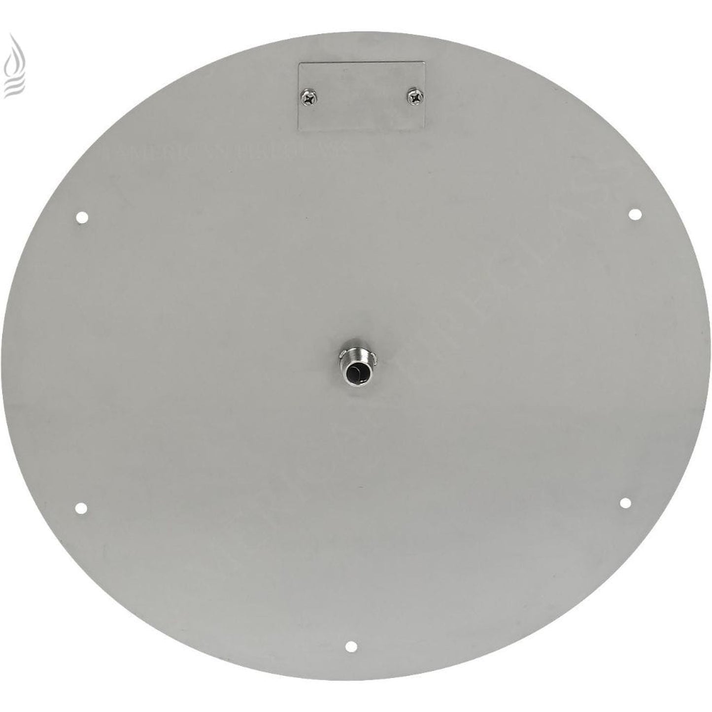 American Fireglass 18" Round Stainless Steel Flat Pan With 12" Fire Ring