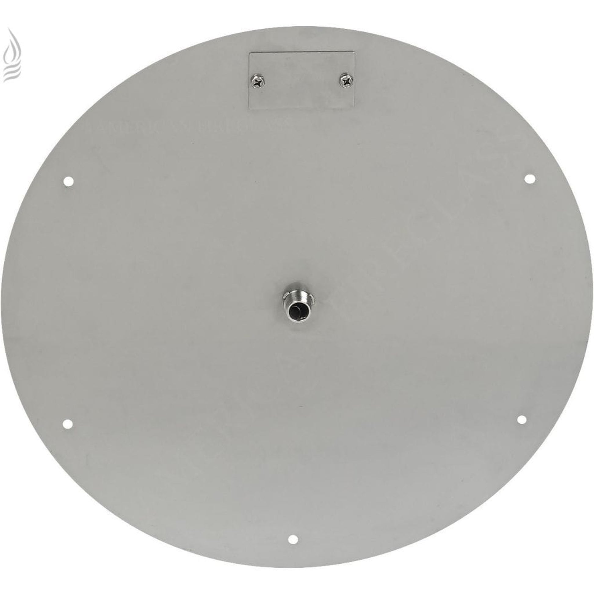 American Fireglass 18" Round Stainless Steel Flat Pan With 12" Fire Ring