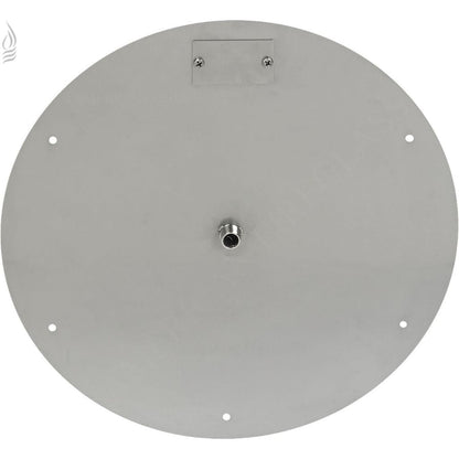 American Fireglass 18" Round Stainless Steel Flat Pan With 12" Fire Ring
