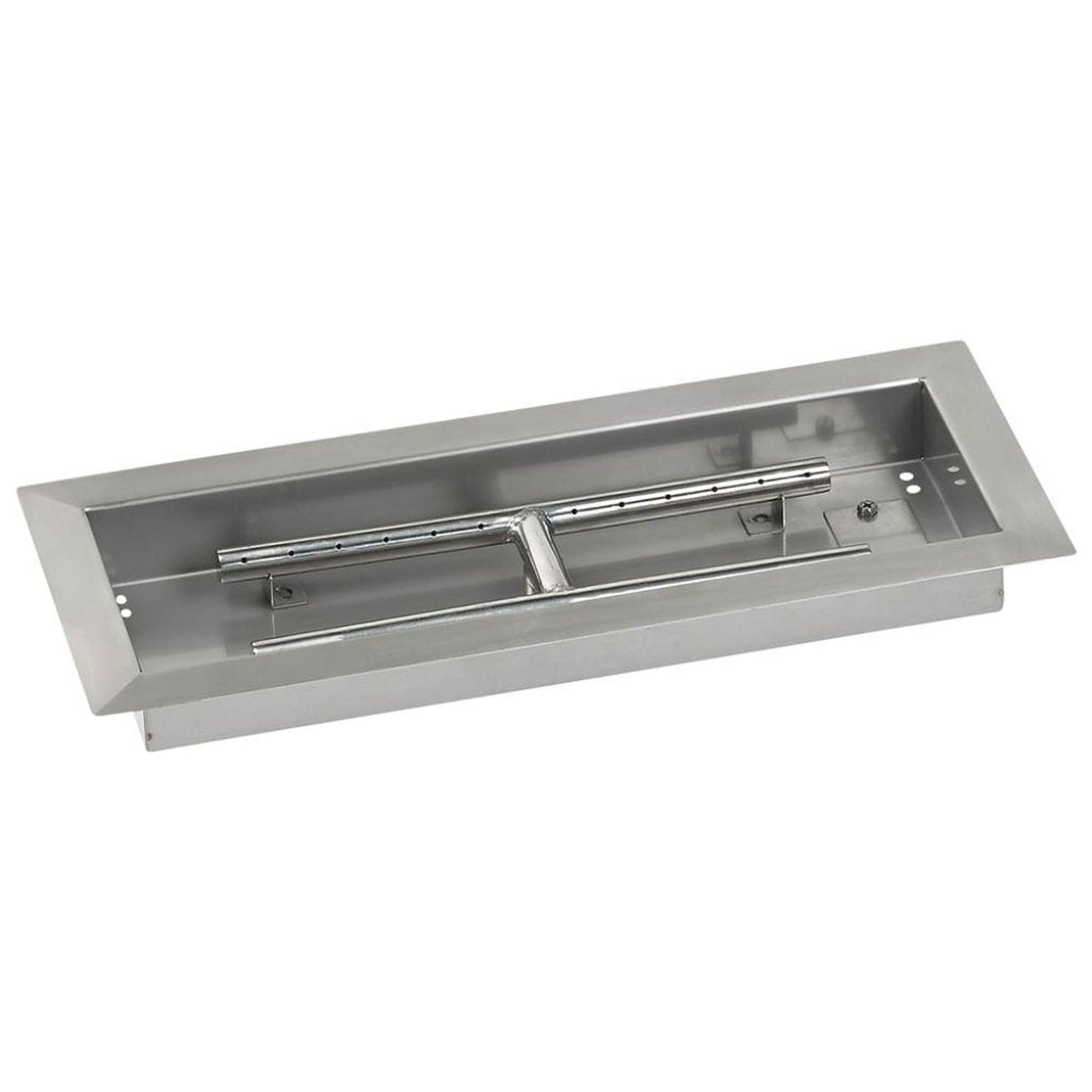 American Fireglass 18" x 6" Rectangular Drop-In Pan with Spark Ignition Kit