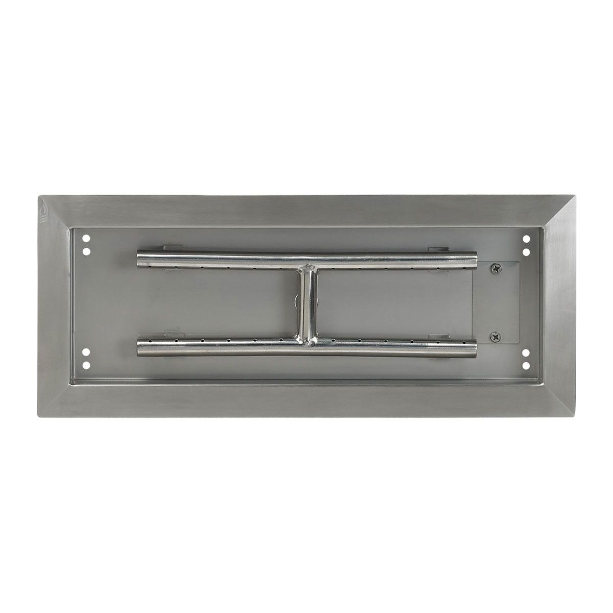 American Fireglass 18" x 6" Rectangular Stainless Steel Drop-In Fire Pit Pan