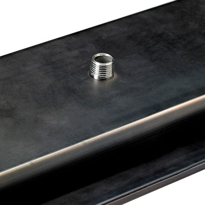 American Fireglass 19" Round Oil Rubbed Bronze Drop-In Fire Pit Pan with 12” Ring Burner