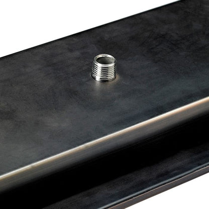 American Fireglass 19" Round Oil Rubbed Bronze Drop-In Fire Pit Pan with 12” Ring Burner
