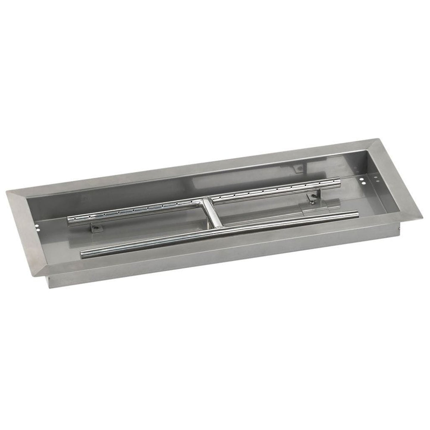 American Fireglass 24" x 8" Rectangular Drop-In Pan with Spark Ignition Kit