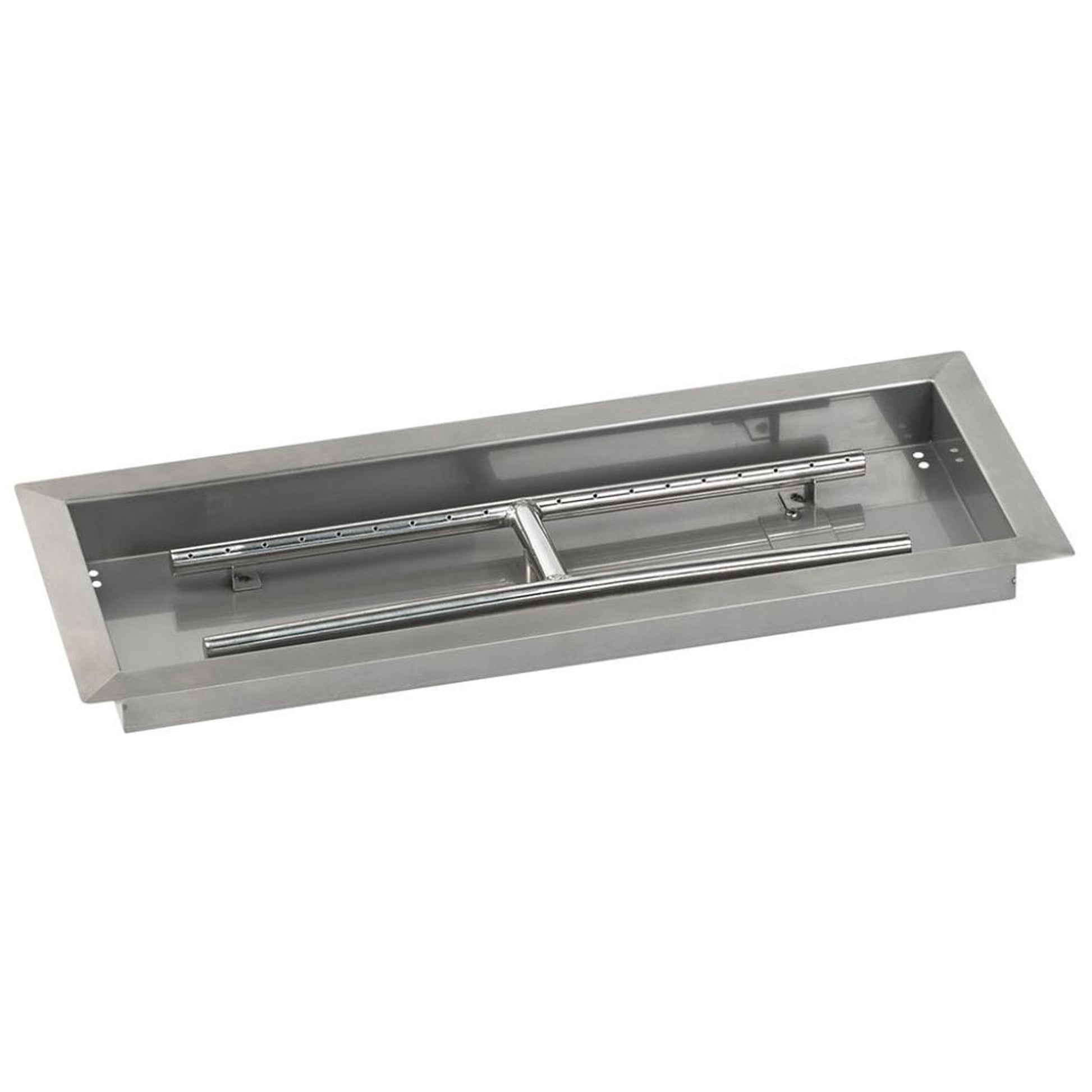 American Fireglass 24" x 8" Rectangular Drop-In Pan with Spark Ignition Kit