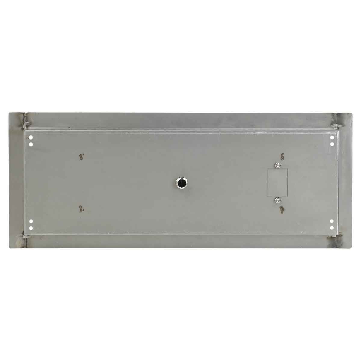 American Fireglass 24" x 8" Rectangular Stainless Steel Drop-In Fire Pit Pan