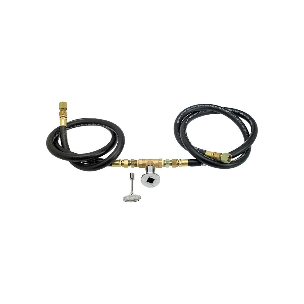 American Fireglass 25" Round Stainless Steel Drop-In Fire Pit Pan with Natural Gas Spark Ignition Kit (18" Ring)