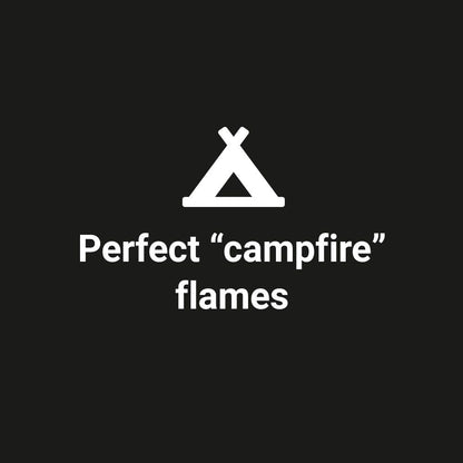 American Fireglass 30" Triple-Ring Round Black Steel Burner with a 3/4" Inlet