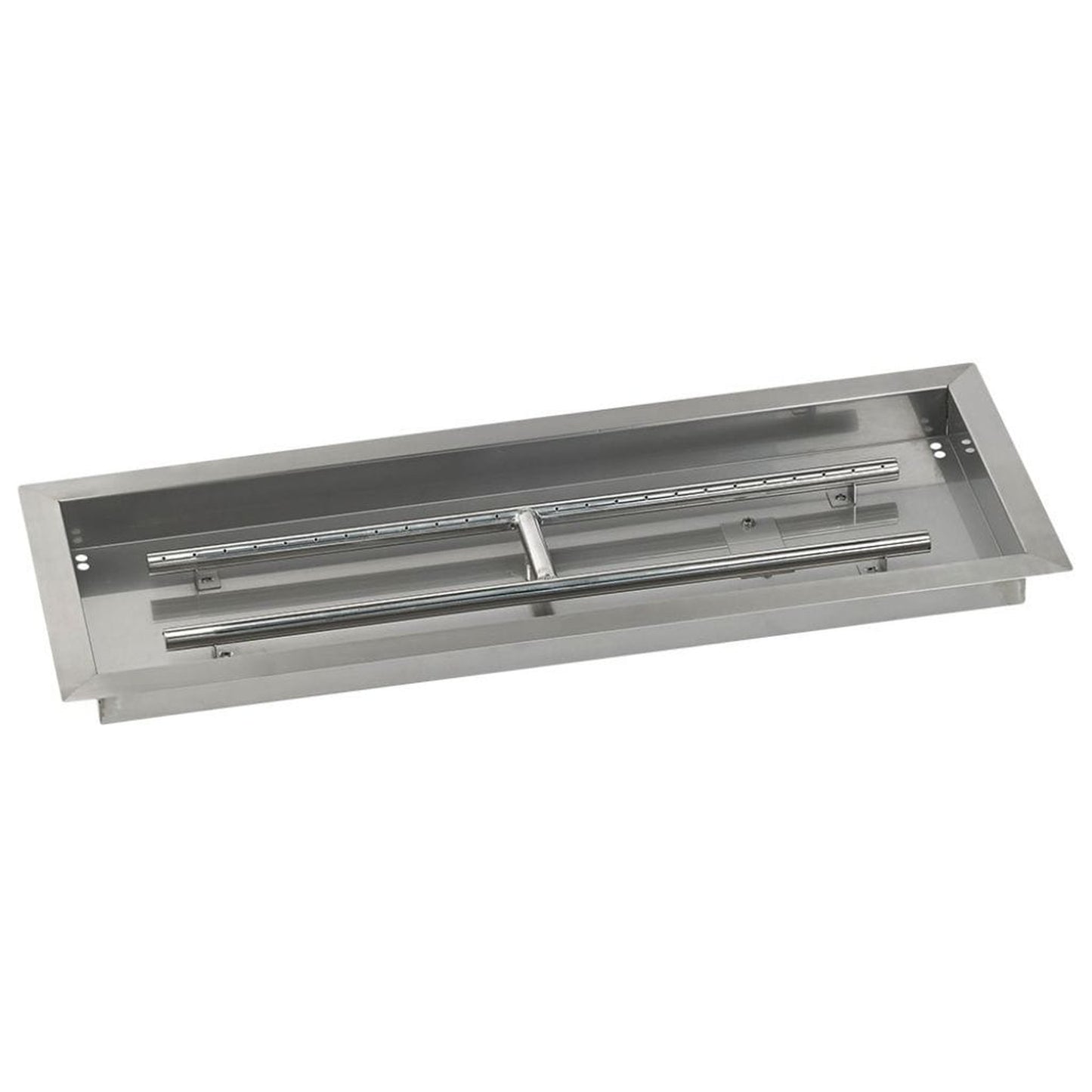 American Fireglass 30" x 10" Rectangular Stainless Steel Drop-In Pan with S.I.T. System