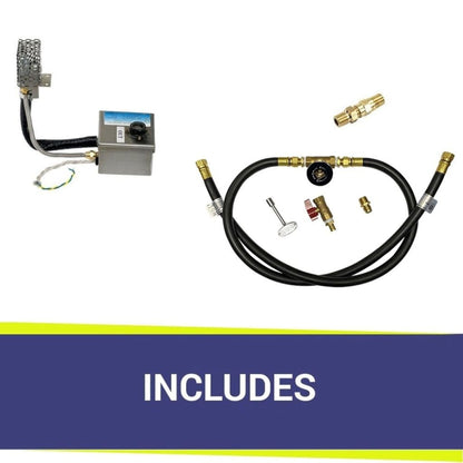 American Fireglass 30" x 6" Stainless Steel Linear Channel Drop-In Pan with S.I.T. System