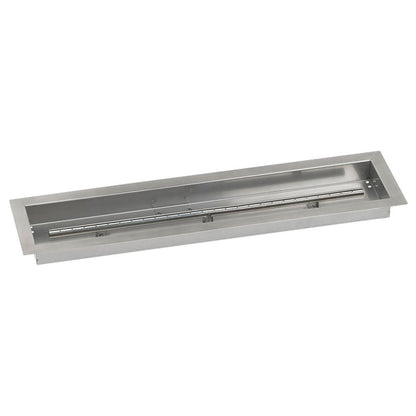 American Fireglass 30"x 6" Linear Drop-In Pan with Match Light Kit