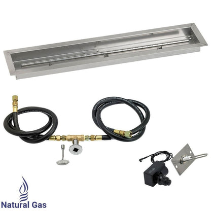 American Fireglass 36"x 6" Linear Channel Drop-In Pan with Spark Ignition Kit