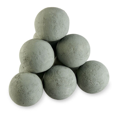American Fireglass 4" Cape Gray Lite Stone Fire Ball
