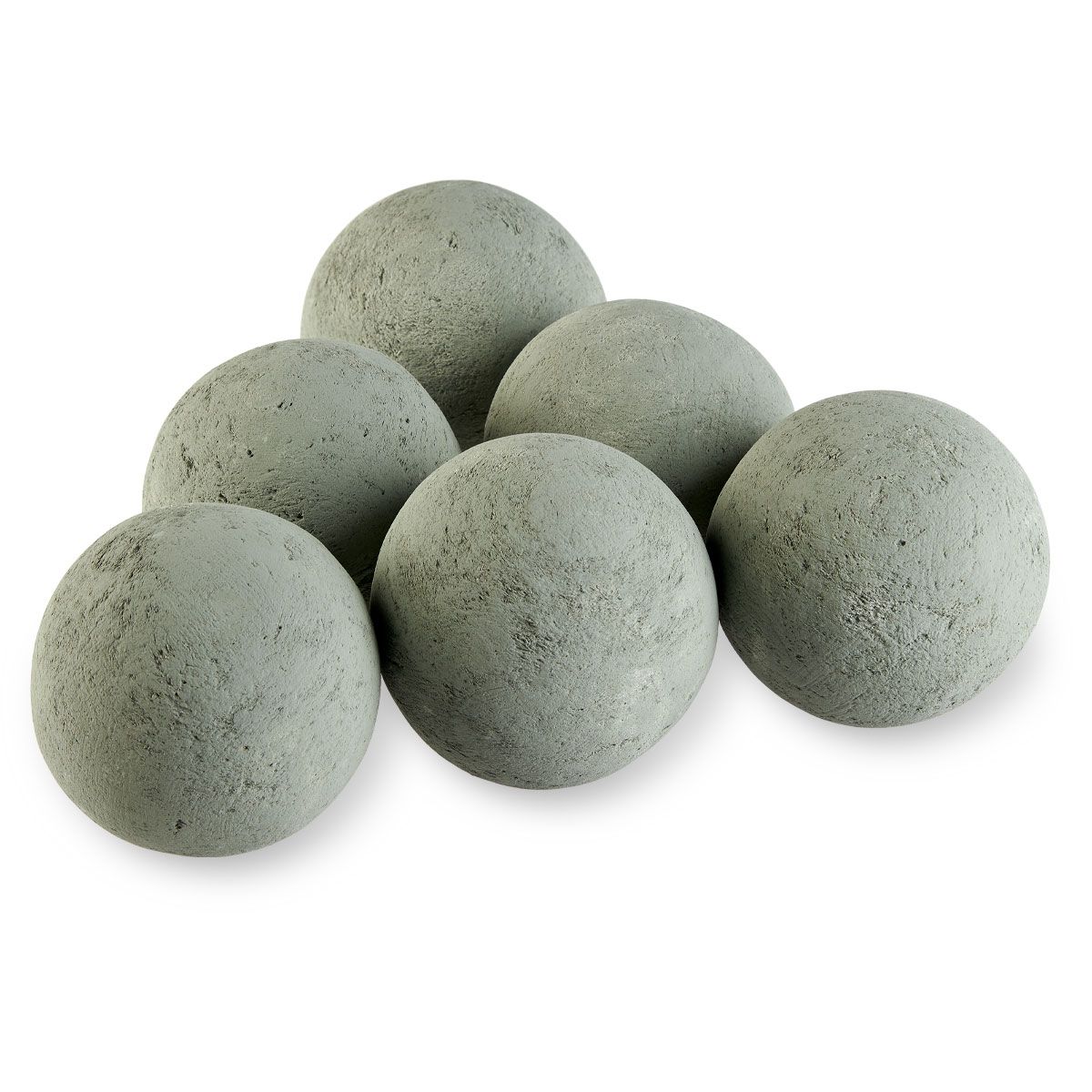 American Fireglass 4" Cape Gray Lite Stone Fire Ball
