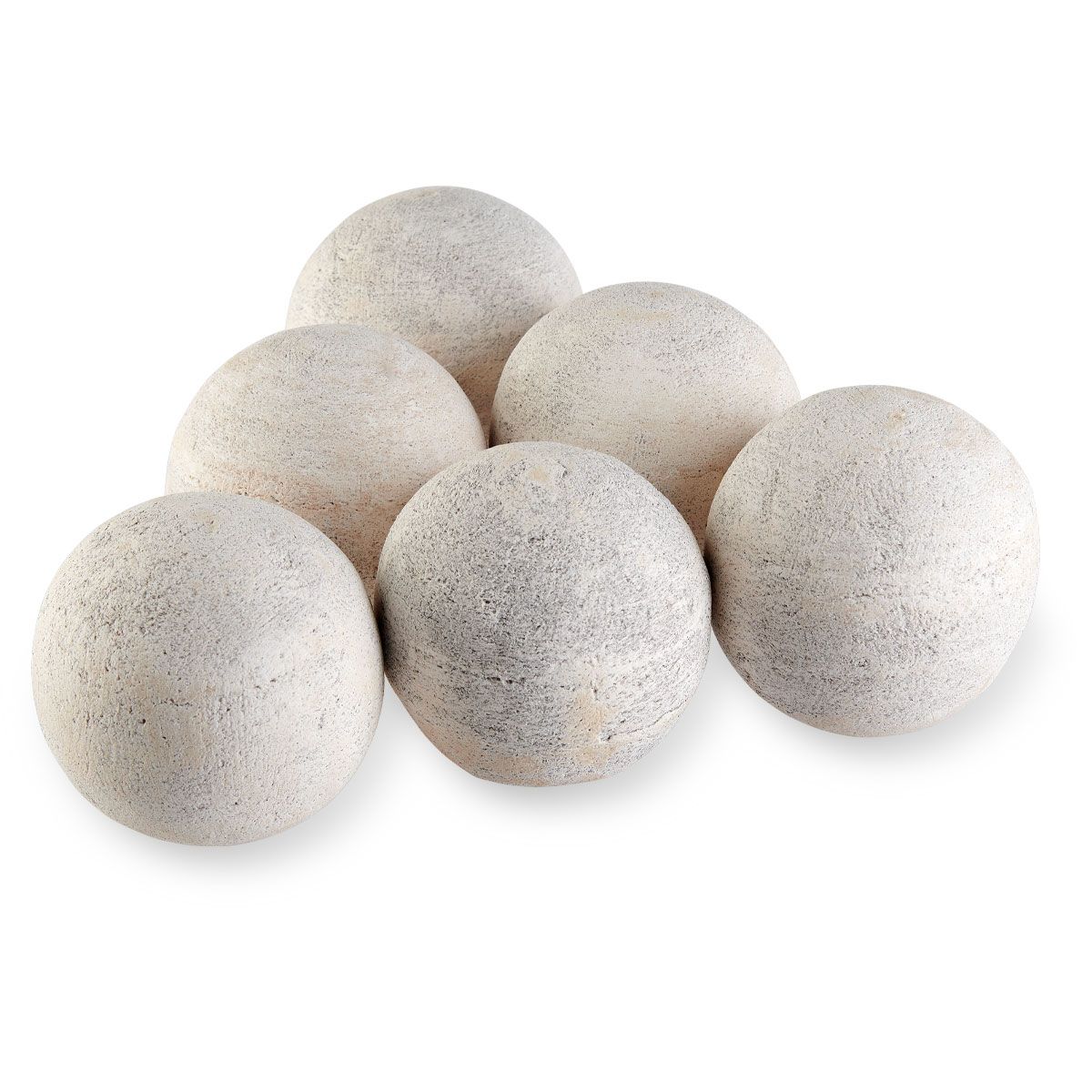 American Fireglass 4" Cottage White Lite Stone Fire Ball