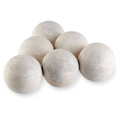 American Fireglass 4" Cottage White Lite Stone Fire Ball