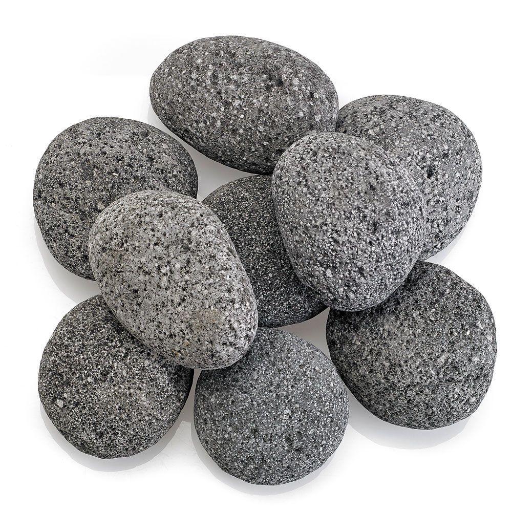 American Fireglass 4" Large Gray Lava Stone Pallet 60 x 20 lbs Bags
