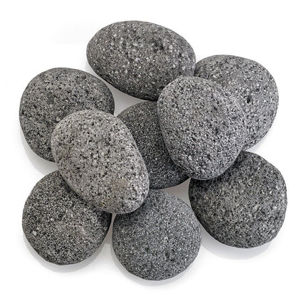 American Fireglass 4" Large Gray Lava Stone Pallet 60 x 20 lbs Bags