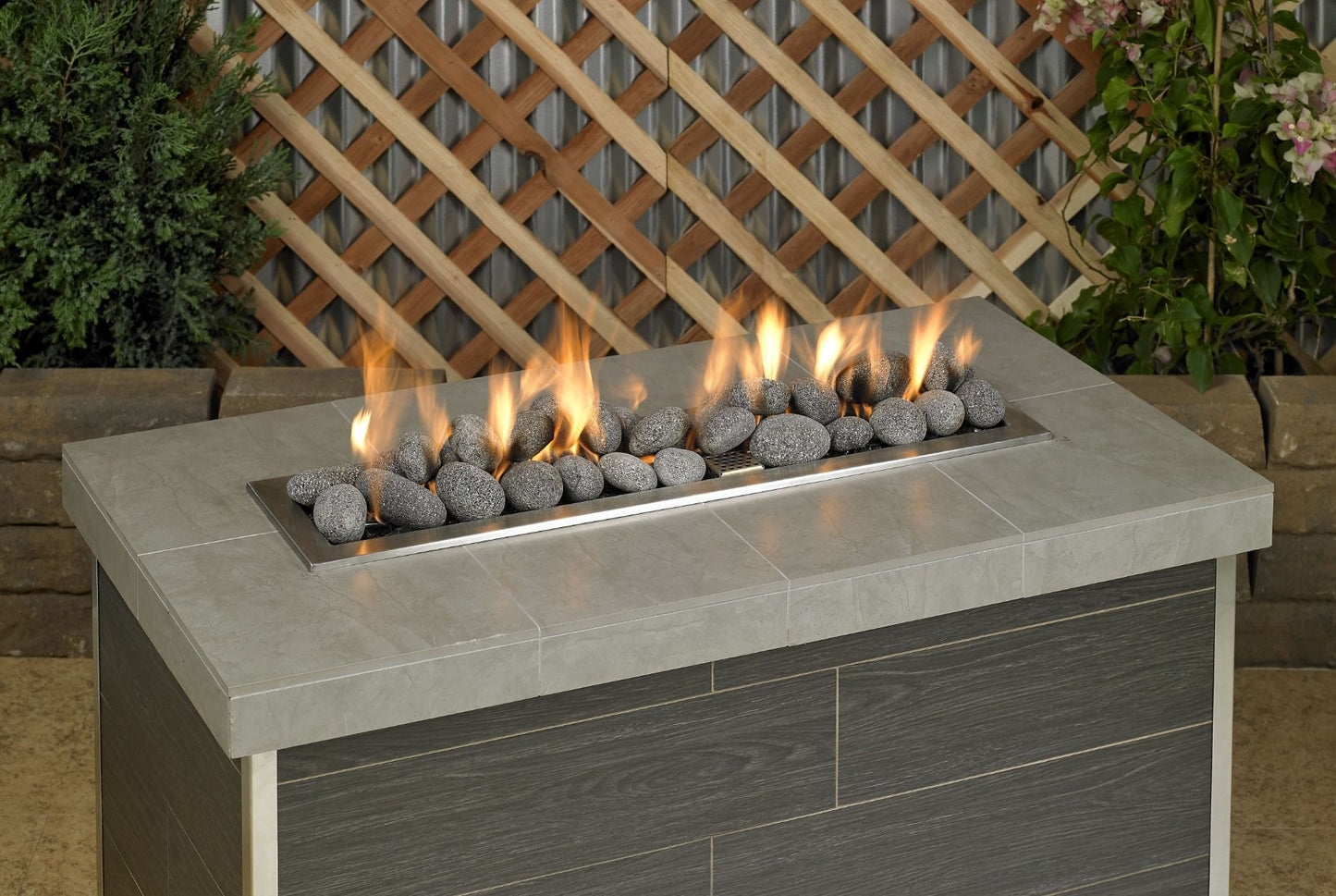 American Fireglass 4" Large Gray Lava Stone Pallet 60 x 20 lbs Bags