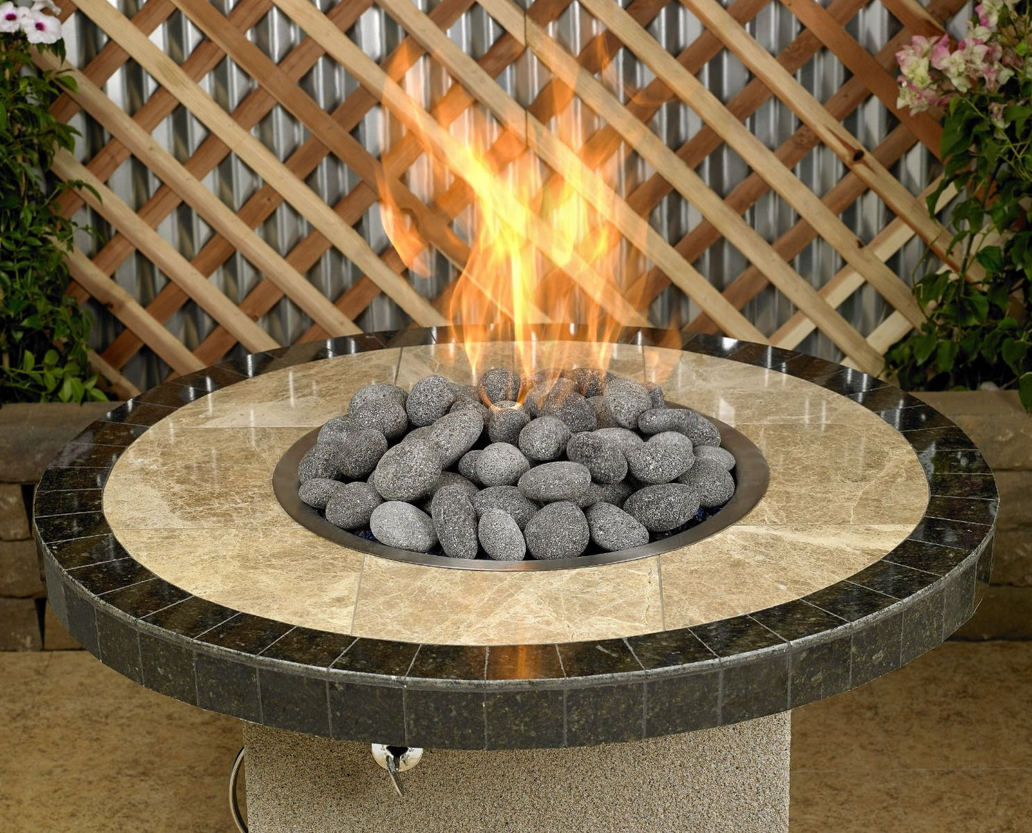 American Fireglass 4" Large Gray Lava Stone Pallet 60 x 20 lbs Bags