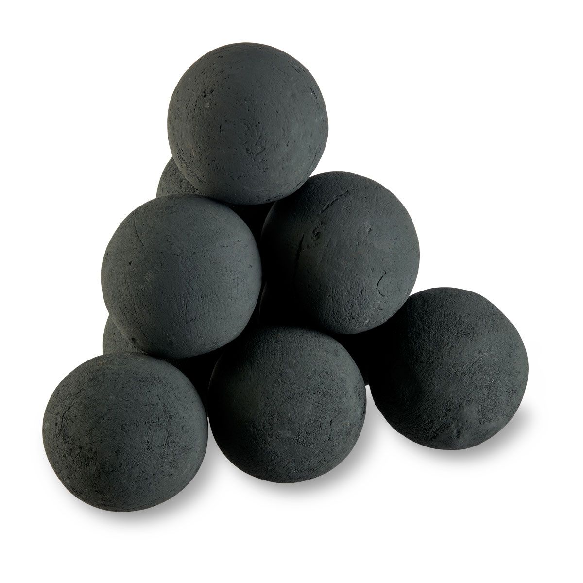 American Fireglass 4" Matte Black Lite Stone Fire Ball